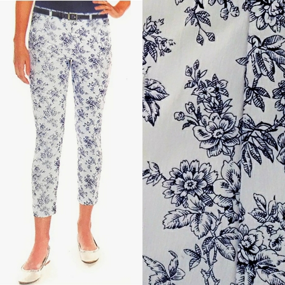 Mario Serrani Italy Comfort Stretch Slim Fit Tummy Control Cropped Pants Size 10 - Picture 1 of 16